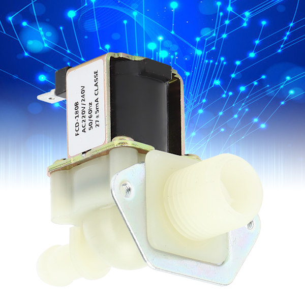 1/2in elektrisk magnetventilinntak 1-veis guide plast for hjemmebruk som bruker 220V 0,02-0,8Mpa