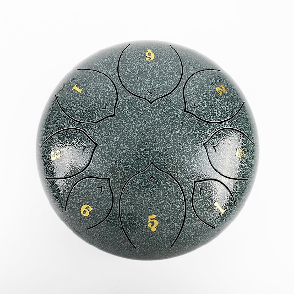 Tunga Trumma i Legeringstål med Resväska och Trumstockar C-Ton Handpan Percussion Instrument