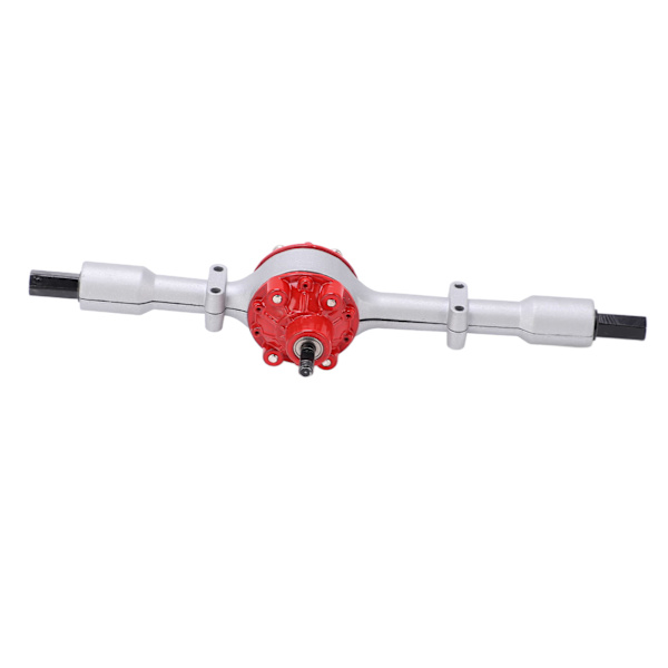 RC lastebil metall bakbroaksel erstatningstilbehør RC biloppgraderingsdeler for WPL D12Silver Red