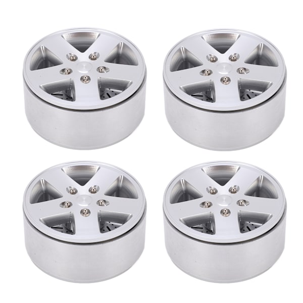 4 stk 2,2 tommers metallfelger med bremseskive for Axial SCX10 90046 1/10 RC-bil
