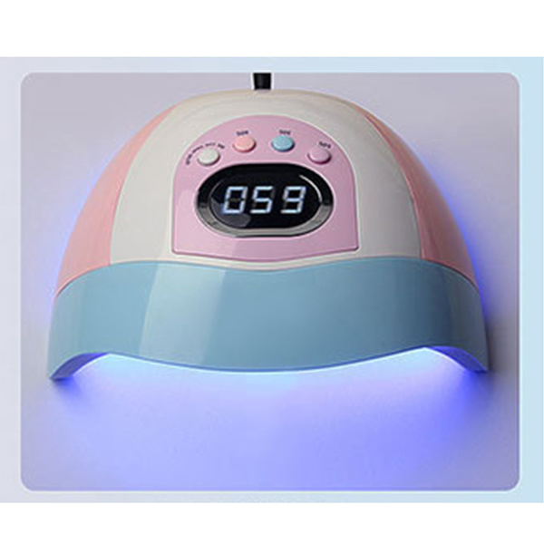 220W Nail Art Lampe Dobbel Lyskilde Bead Digital Timing Manikyr Quick Dry Polish Lim Light