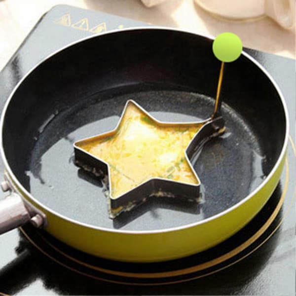3 stk. eggpannekakeringer i rustfritt stål, non-stick eggformerring, kjøkkentilbehør, dingsringer
