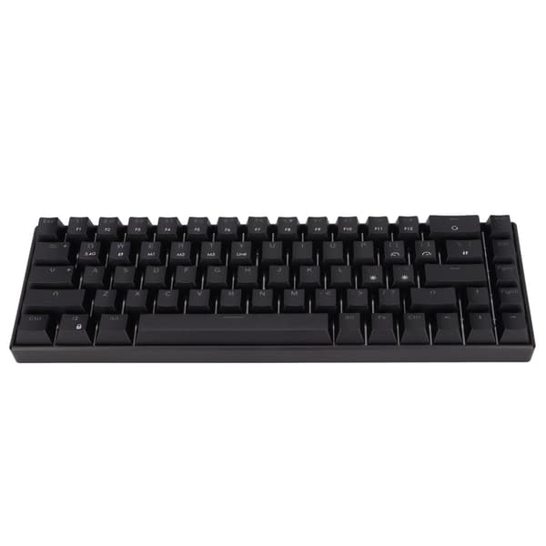 Tastatur 68 Taster Hvidt Lys Tre Tilstande Sort Mekanisk Tastatur til Windows til HarmonyOS til Android til IOS Blå Kontakt