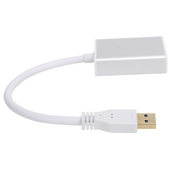 USB-liitäntä High Definition Multimedia Interface -sovittimeen, jossa on Drive Extend -näyttölaite, hopea