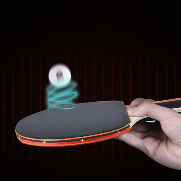 2 stk Profesjonell Treningsbord Bat Tennis Bærbar Ping Pong Racketsett med Veske og 3 Baller