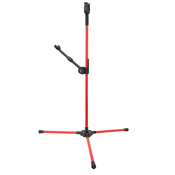 Bågstativ i glasfiber för recurvbåge, lättviktsstativ för compoundbåge, 62 cm högt, för utomhusbruk, röd