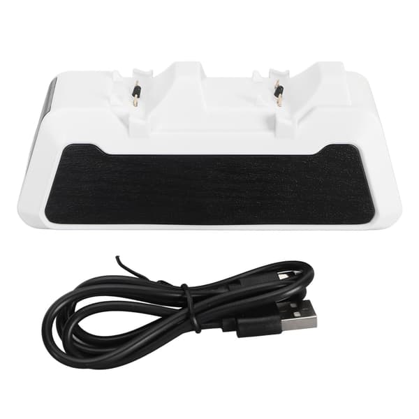 Dobbel kontrollerladestasjon for PS5 Hurtigladedokk for PS5-kontroller med ladeindikator