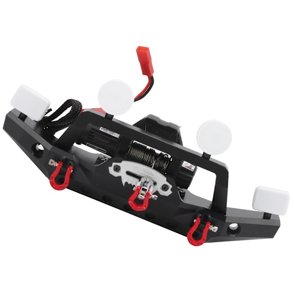 Frontfanger med LED-lys Elektrisk vinsj og kontroller for Traxxas TRX4/Axial Scx10 II
