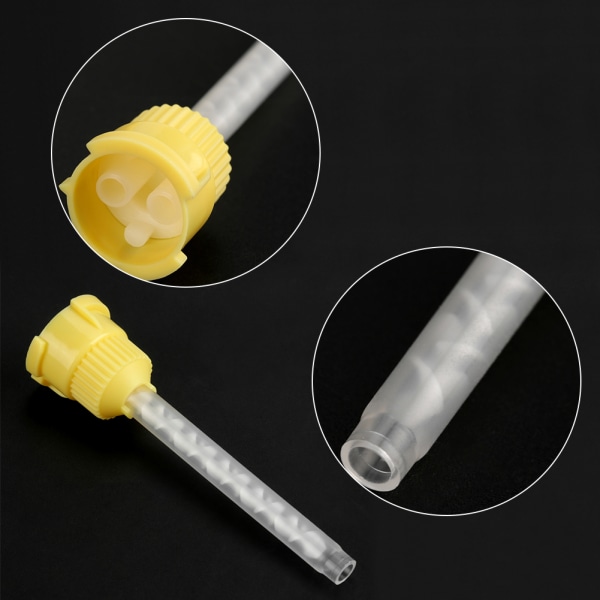50 kpl 70 mm kertakäyttöinen hammassilikonin sekoituskärki 4,2 mm 1:1