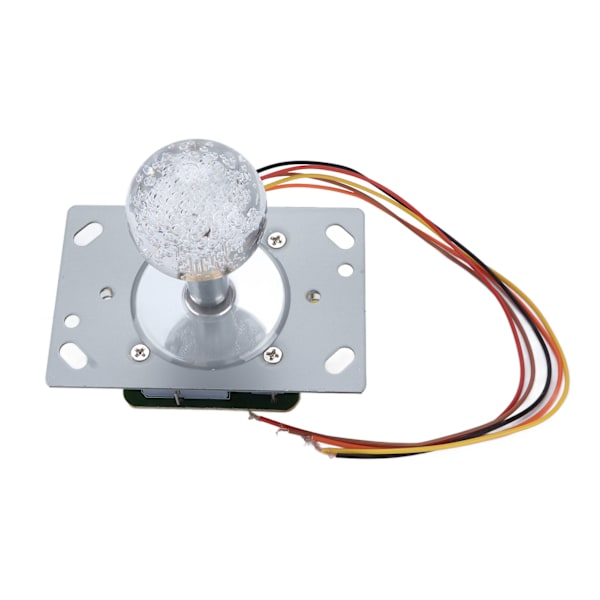 Arkadjoystick med färgglad ljuskänslig arkadjoystick med 5P-kabel kristallkula för spelautomat Cool Running