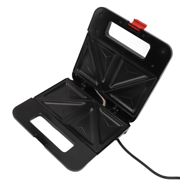 Sandwich Maker Liten 4 Skive Panini Press Grill Non Stick Plate Justerbar Temperatur Kjølig Berøringshåndtak EU Plugg 220V