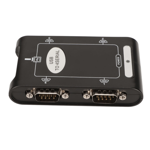 USB til seriell adapter 4 RS232 port COM reservefunksjon DB9 Kompakt USB til RS232 adapter for Windows 10 8 7