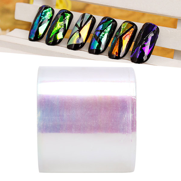 Nail Glas Folie Sticker Negle Art Decals DIY Design Dekoration Manicure Tool 5cm x 100m04