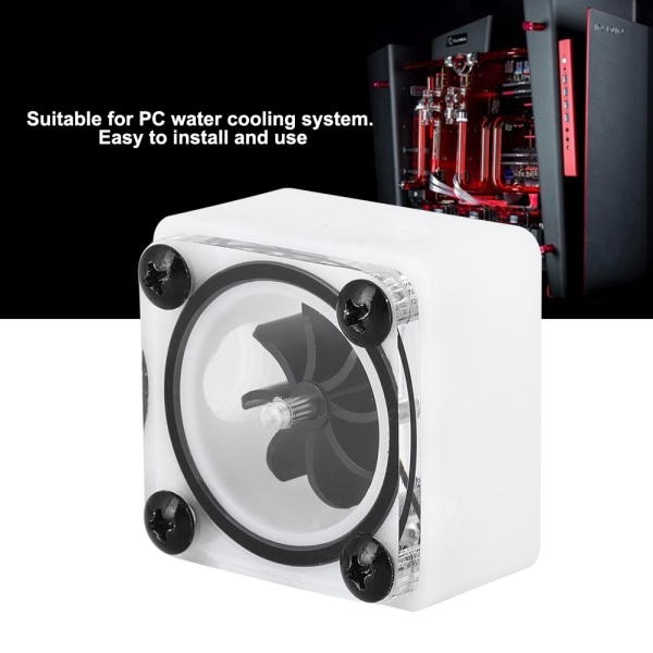 G1/4 gänga roterande hastighet Vattenkylningsflödesmätare för PC vattenkylningssystem (3-vägs)