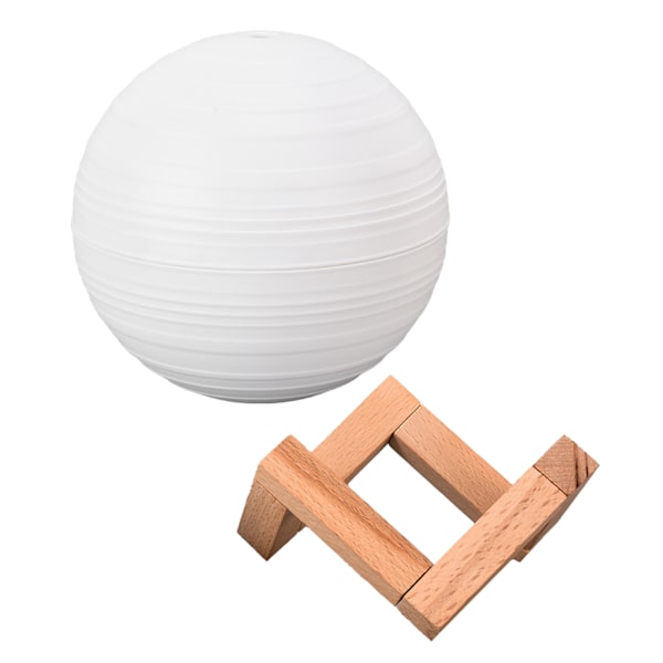 3D-trykt Saturn-lampe LED-luftfukter 300 ml kapasitet USB-lading 3 farger nattlys