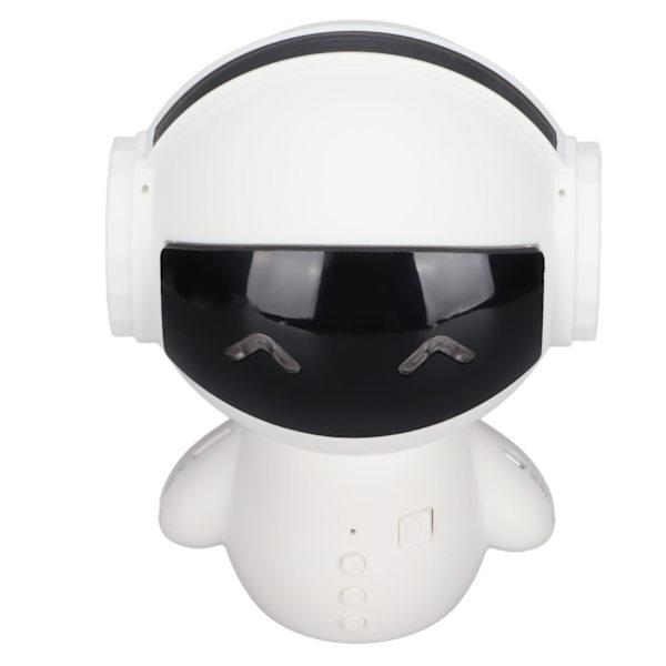 M10 Robot Smart Bluetooth-høyttaler Bærbar Mini Smart Robot-høyttalerstøtte Minnekort Avspilling AUX-inngang MP3-avspillingHvit