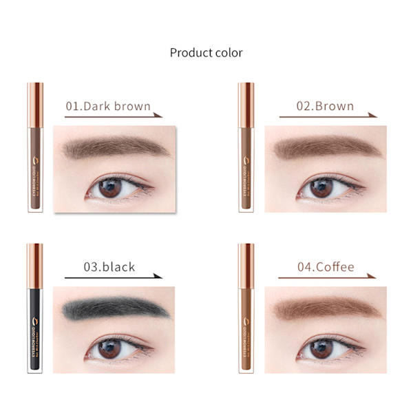 Ögonbrynssmink Långvarig ögonbrynsgel Vattentät Ögonbrynssmink Tint Gel Kit med ögonbrynspenna sminkborste