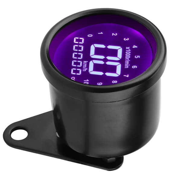 Universal Motorcykel LCD Display Instrument Speedometer Odometer Tachometer Måler