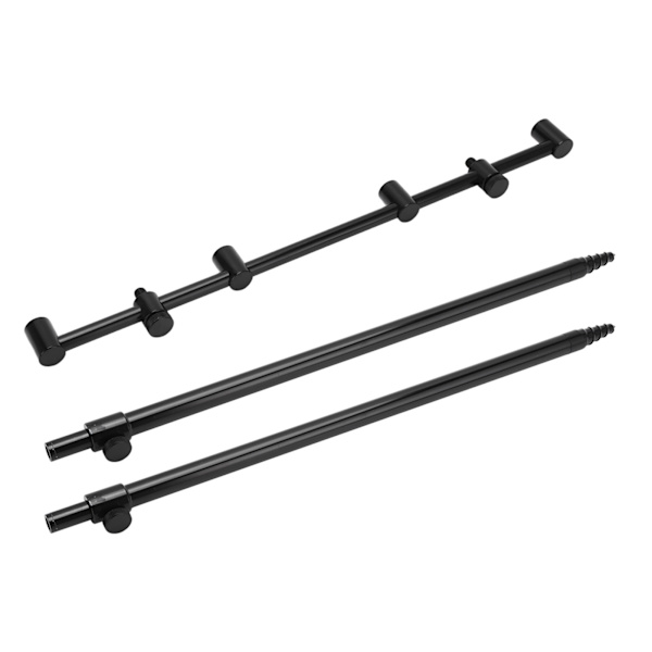 Fiske Spöfäste 2 Sektioner Teleskopisk Aluminiumlegering Fiske Spö Stöd med Universalgänga för Utomhusfiske 2x45,5cm Mark