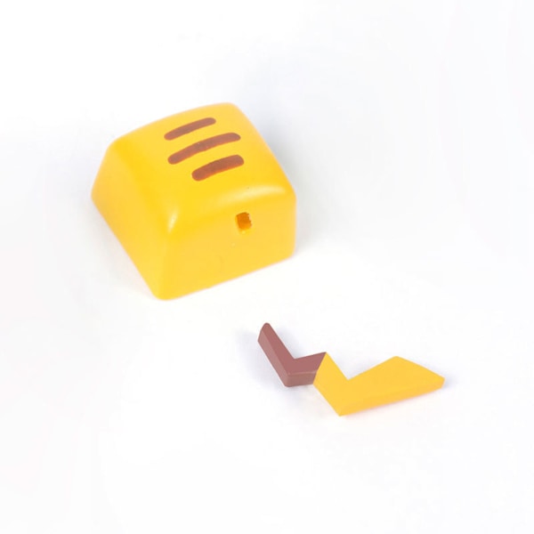 Gaming Keycaps Universal Söta Cartoon Form Resin Keycap för Mekaniska Tangentbord Gul Pikachu