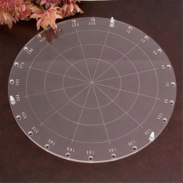 9,1 tums diameter cirkel akryl stämplingsblock, stämplingsverktyg