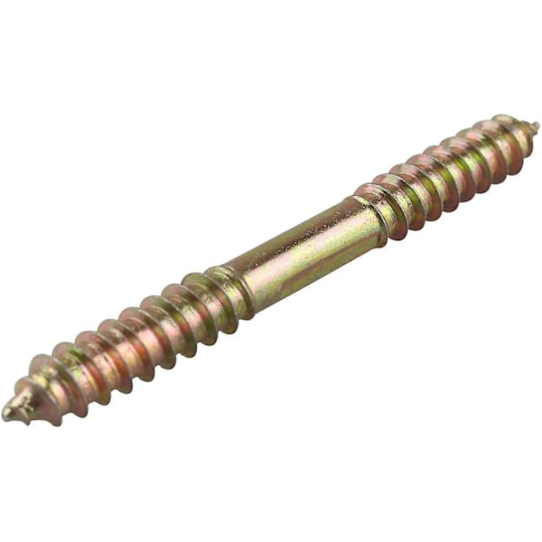 10 x Møbelfikseringsdybler - M8 x 80 MM Dobbelthodet - Tre til tre
