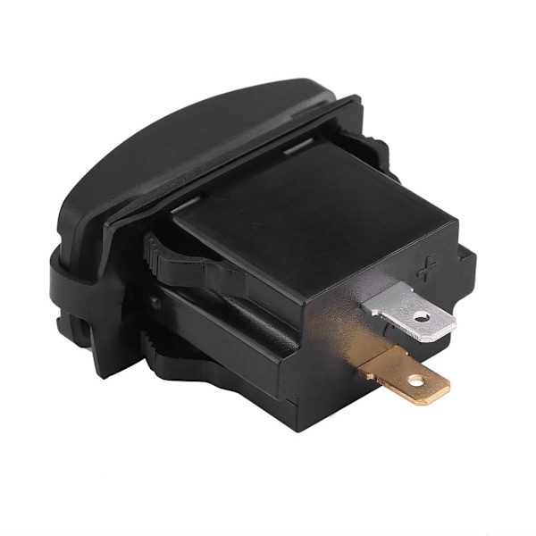 Vanntett 12-24V 3.1A Dobbel USB-port Bil Lader Socket Strømadapter med LED Blå