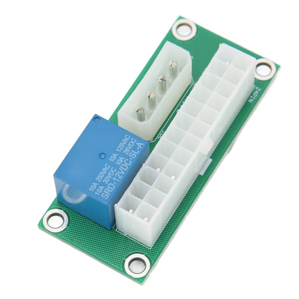 Flere strømforsyningsadapter ATX strømsynkronisering 24Pin Dual Power Startup Board til strømforsyning grafikkort IDE-interface