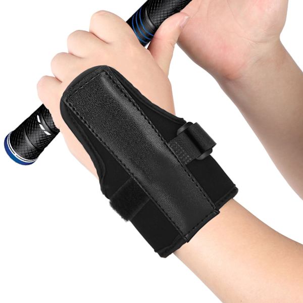 Golf Handledsstöd Golfsving Träningshjälp smärtlindring Stabiliserande handledsstöd Corrector Svart