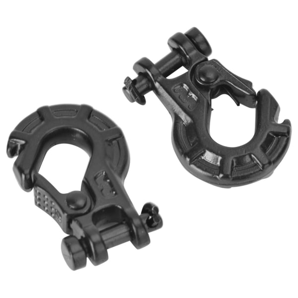 2 STK Fjernkontrollmodell Kjøretøytilbehør Metallvinsjkrok 1/10 tilhengerkrok for RC4WD Advar
