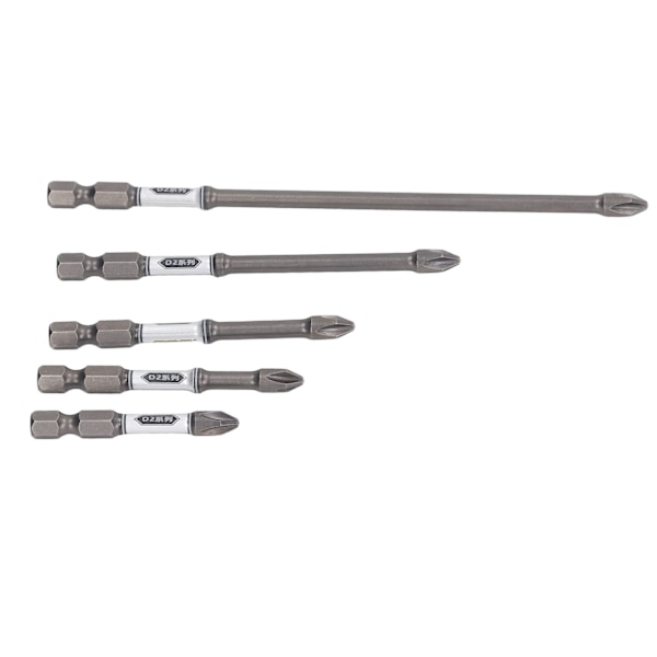 5 stk skrutrekkerbits S2 stål antislip magnetisk skrutrekker lang drill slagdriver bitssett