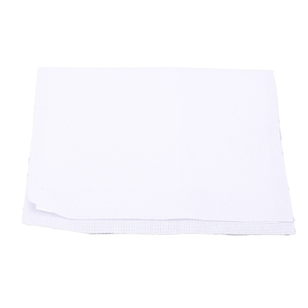 Krydssting Mesh Klud 14CT 30x45cm Hvid Bomuldsmateriale Broderi Tilbehør til Håndtaske Pung