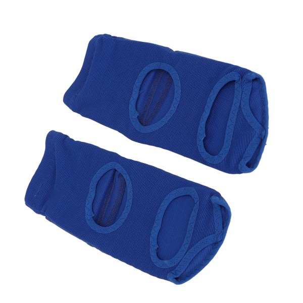2st Boxningsfotsskydd Unisex PU-läder Mjuk boxning Sparring Fotskydd för Kvinnor Män Blå XL 41‑42