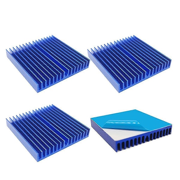 Kylfläns Anodisera Aluminium Kylfläns Radiator CPU-kylare 4st