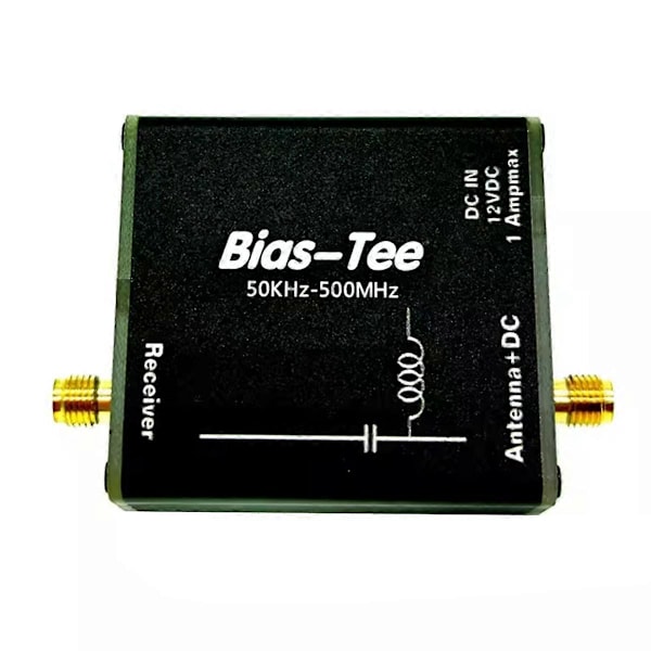 För HFDYLoop HFDY Loop Antenn Matning Bias Tee 50KHz-500MHz RF DC