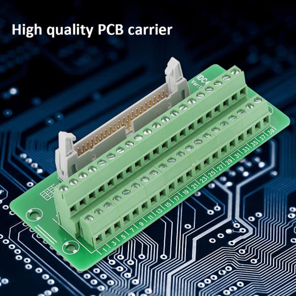 IDC40P 40-benet hanstik breakout board klemrække PLC-interface med beslag