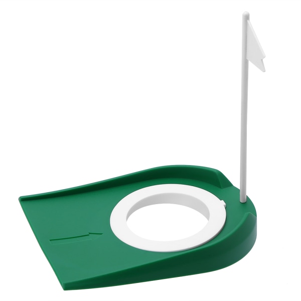 Indendørs udendørs plastik golf putte kop øvelseshjælpemidler med justerbart hul hvidt flag