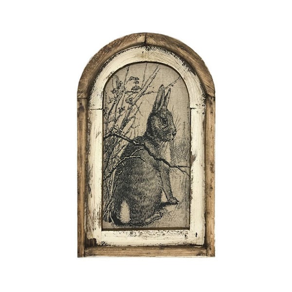 Påskhare Affisch Vintage Väggkonst Vår Lantgård Rustik Charm Affisch Hem Sovrum Gård Retro Väggdekor