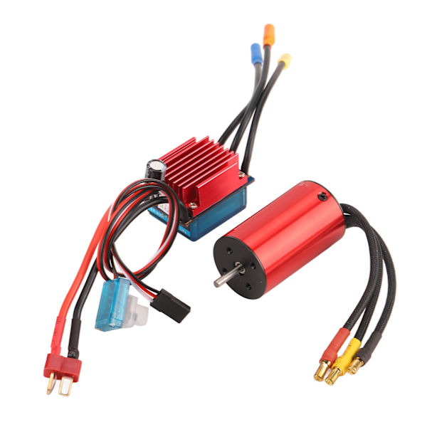 S2845 3700KV Borstlös Motor 35A ESC Set Vattentät Elektrisk Hastighetsregulator för Traxxas för HSP 1/12 RC Bil