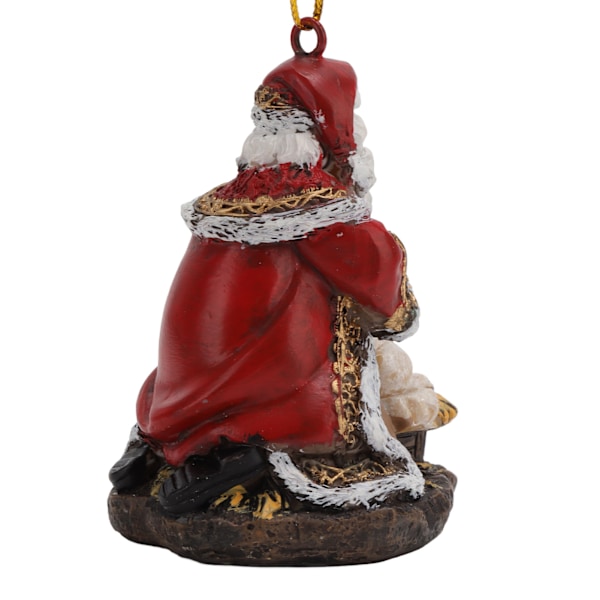 Jultomte Staty DIY Handgjord Handmålad Gammal Man Lykta Form Julgran Dekoration Hänge Prydnad