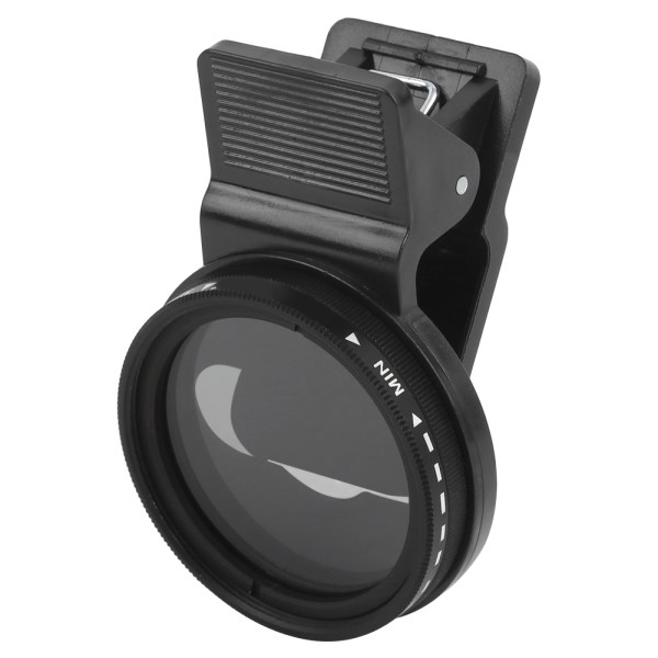 Justerbart ND-linsfilter ND2-400 för 37 mm objektiv - perfekt för telefoner från olika märken