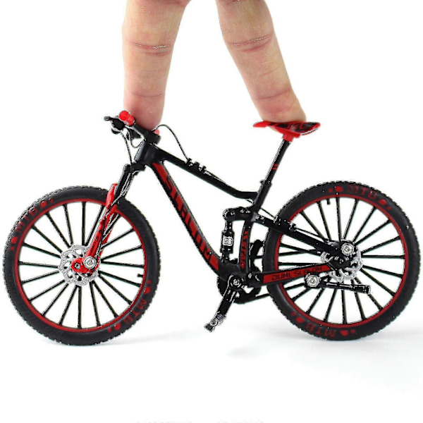Mini 1:10 Legeringssykkel Skala Modell Skrivebordssimulering Ornament Finger Terrengsykler Leke