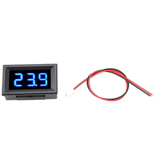 Digital Voltmeter 0.56inch To-leder DC 2.5-30V Digital LED Display Spændingsmåler (Blå)