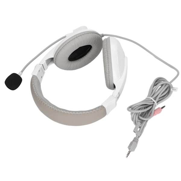 BH3688 Langallinen kuulokemikrofoni 3,5 mm Hybridi Monitoimipistoke Omnidirectionaalinen Mikrofoni Tukee XBOXia PS4:lle Valkoinen