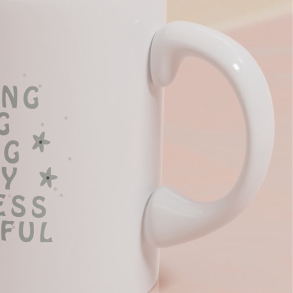 Kaffe krus klar utskrift bred munn keramisk drikkevannskopp for te varm sjokolade hjemmekontor CCP314