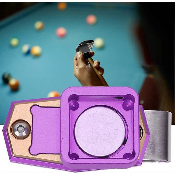Mini Portabel Magnetisk Biljardkritbox Kö-kritboxställ med Fästklämma Biljard Sporttillbehör