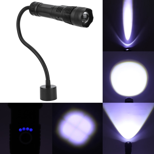 2 i 1 USB genopladelig LED-lommelygte arbejdslys med magnetisk base til CNC fræsemaskine