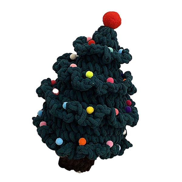Joulukuusen virkkaussetti aloittelijoille All in One Cute Christmas Tree Knit Diy Kit Type 4