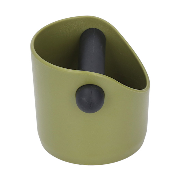 Kaffe Knock Box Plast Gummi Grind Avfallsbeholder Dump Bin med Bar for Kaffe Bar Kjøkken Grønn