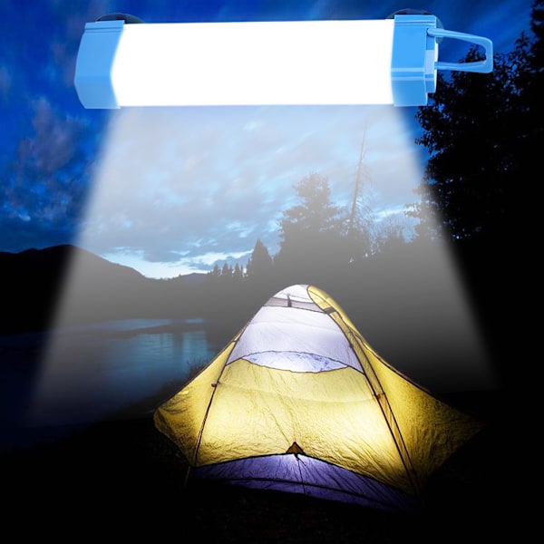 Bærbar multifunksjonell USB-oppladbar LED-camping nødlys for husholdning/utendørs fotturbelysning 20W